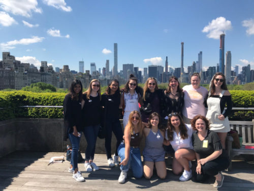 Students on field trip in NYC