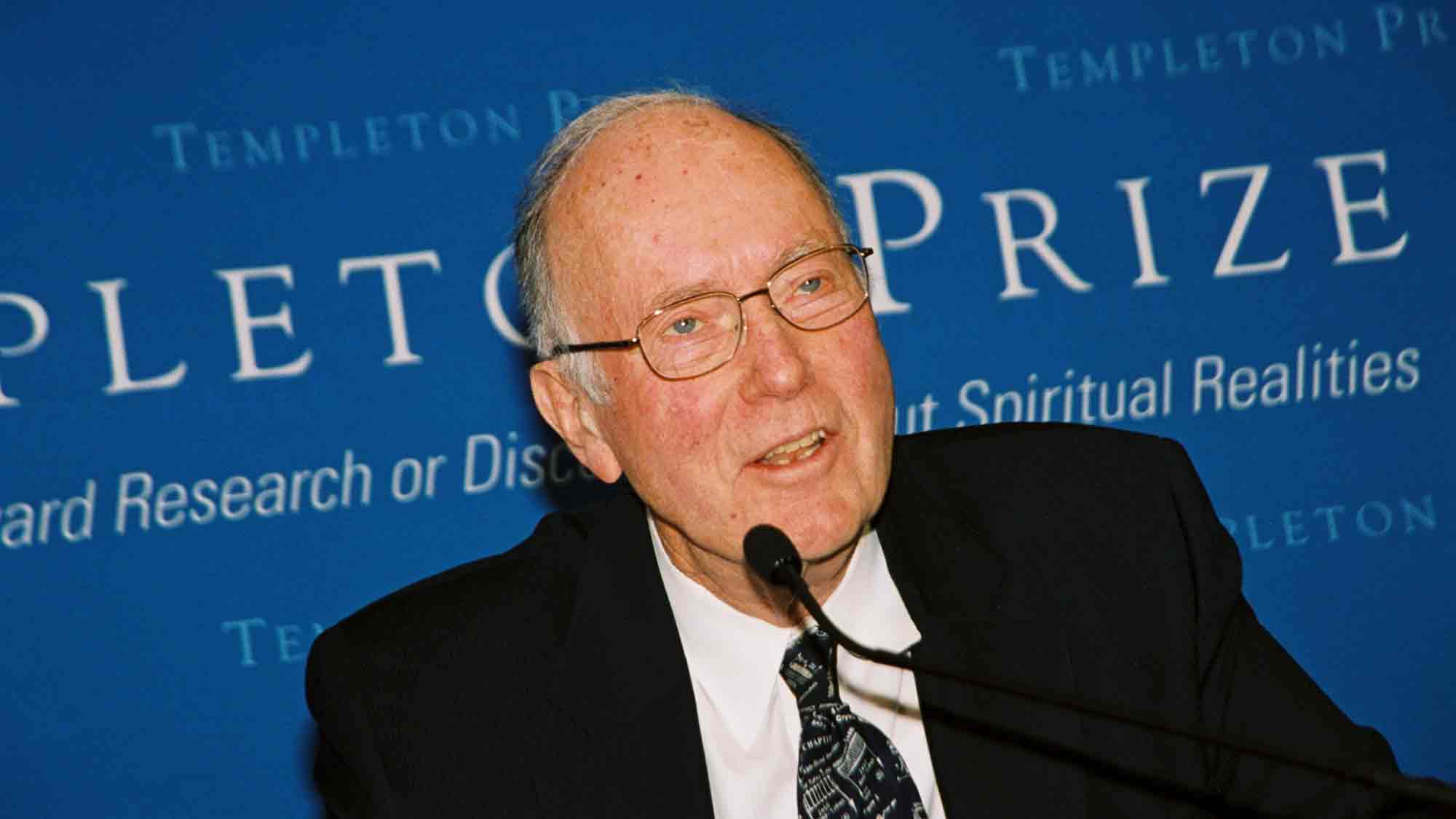 Charles Townes speaking at event
