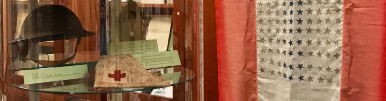World War I exhibit at Furman Library curated by students.