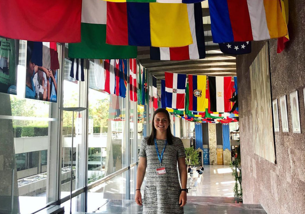Kate Causey '17 at the World Health Organization