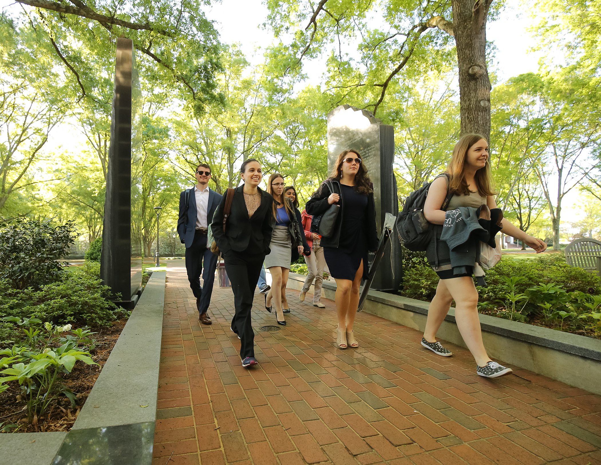Group of students walking
