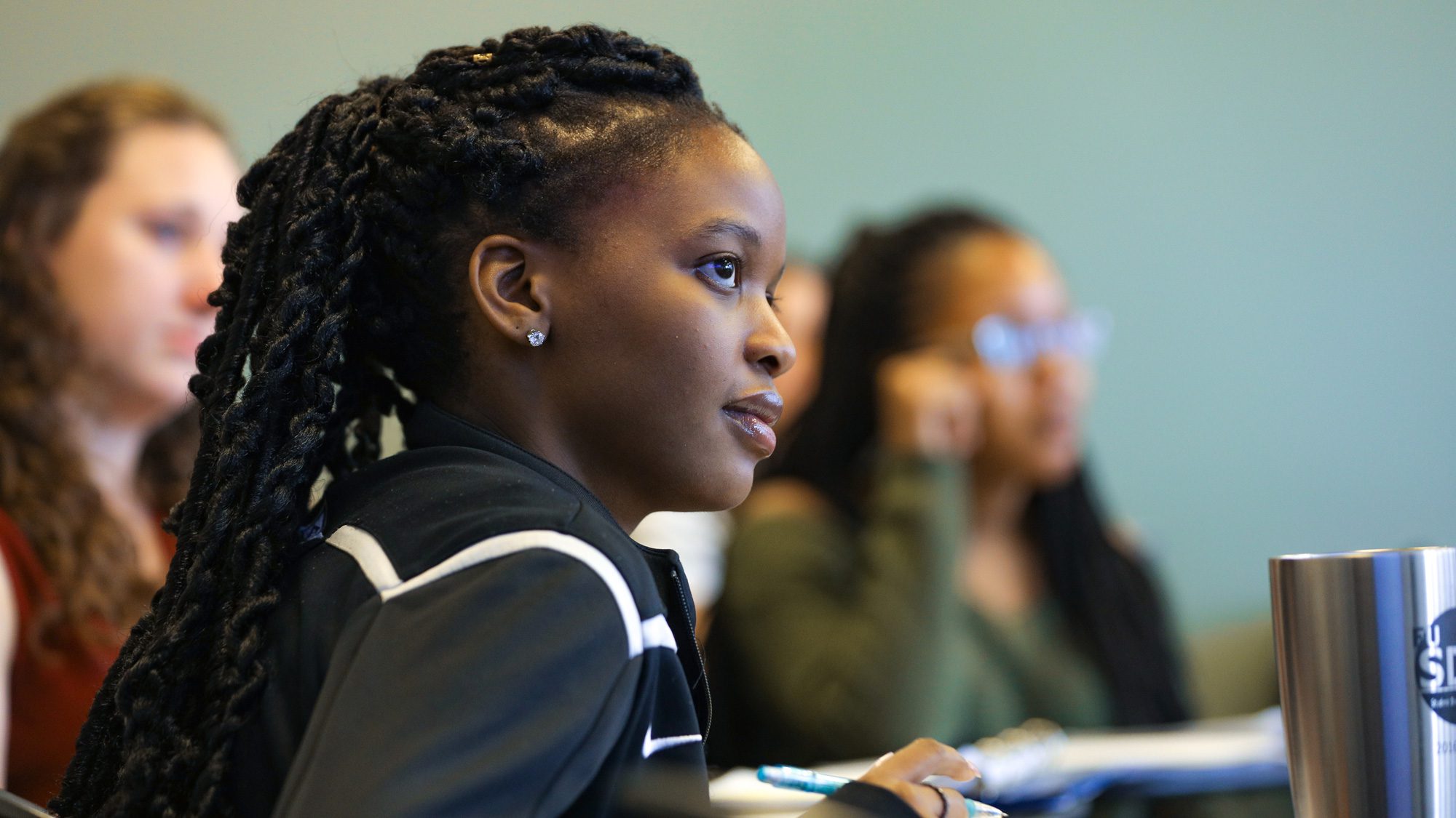Students listening to a lecture