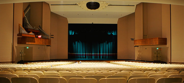image of Holtkamp organ in Furman McAlister auditorium
