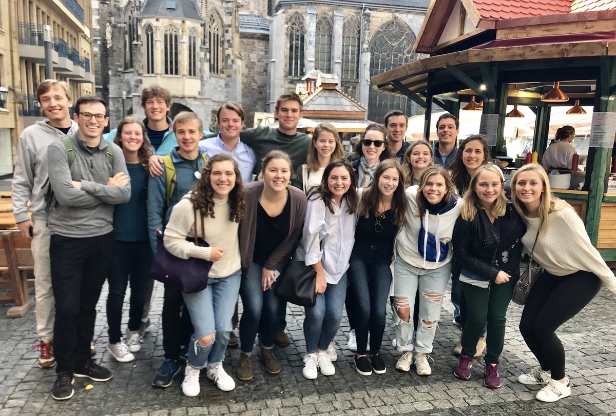 Group of students in Aachen, Germany