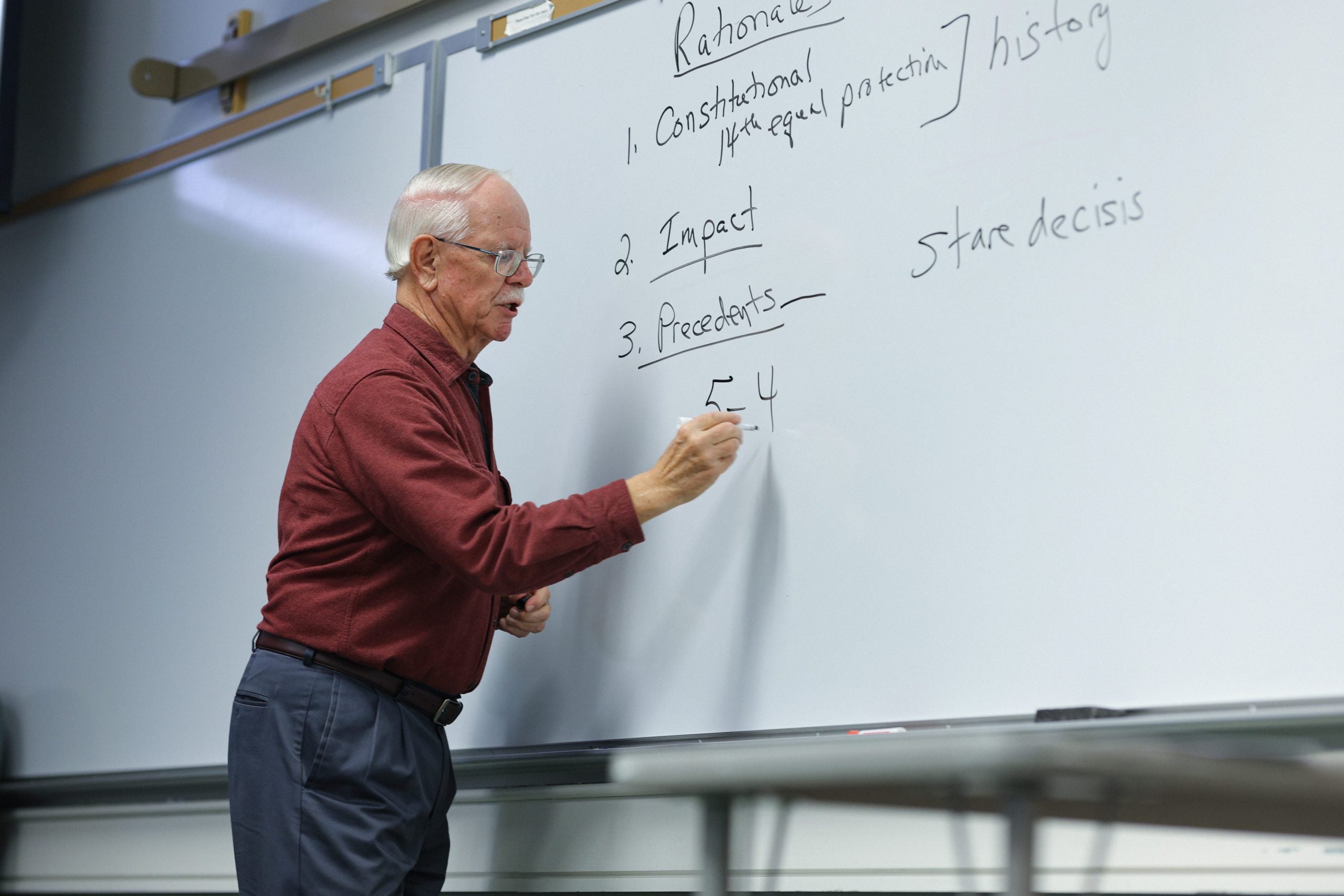 Dr. Guth teaching class