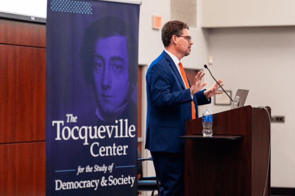 Brad Wilcox on Does marriage make people happier? at Tocqueville Center talk
