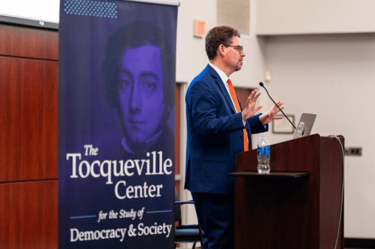 Brad Wilcox on Does marriage make people happier? at Tocqueville Center talk