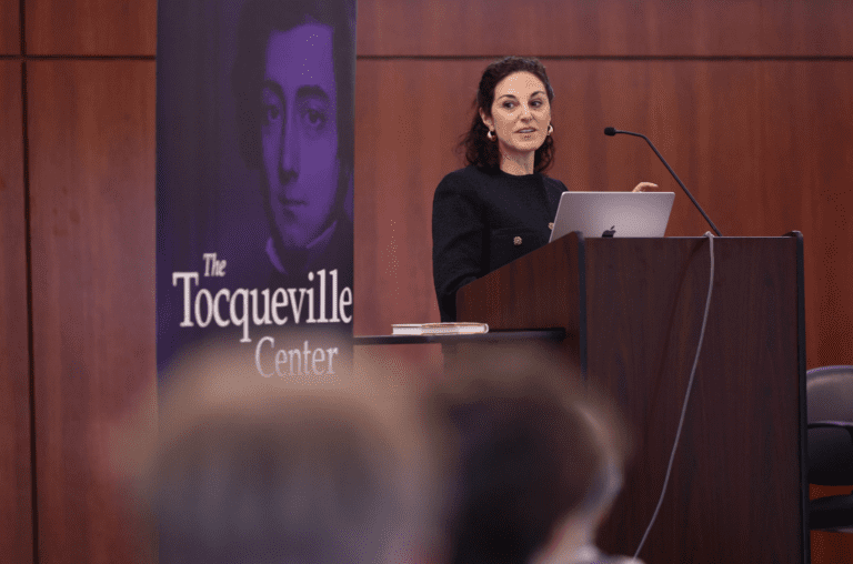 Melissa Kearney at the Tocqueville Center's event on the American Family