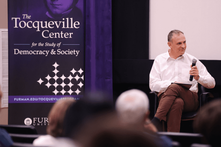 Sergey Radchenko speaking on US-Russia relations at Tocqueville Center