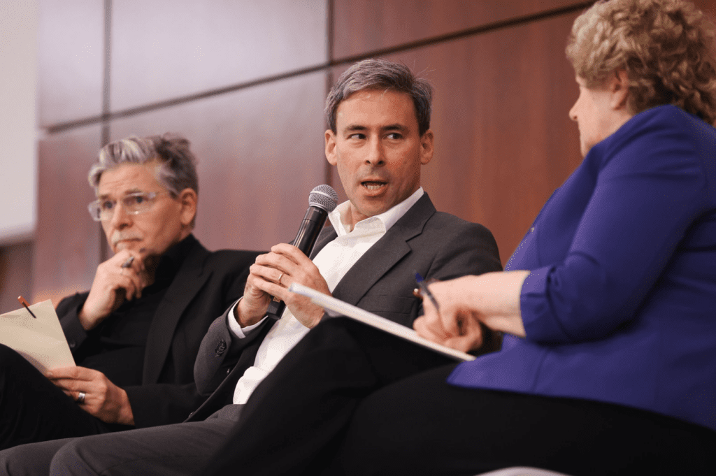 Eric Kaufmann, Pippa Norris, and Jan-Werner Müller at the Tocqueville Center’s Populism in America event at Furman University.