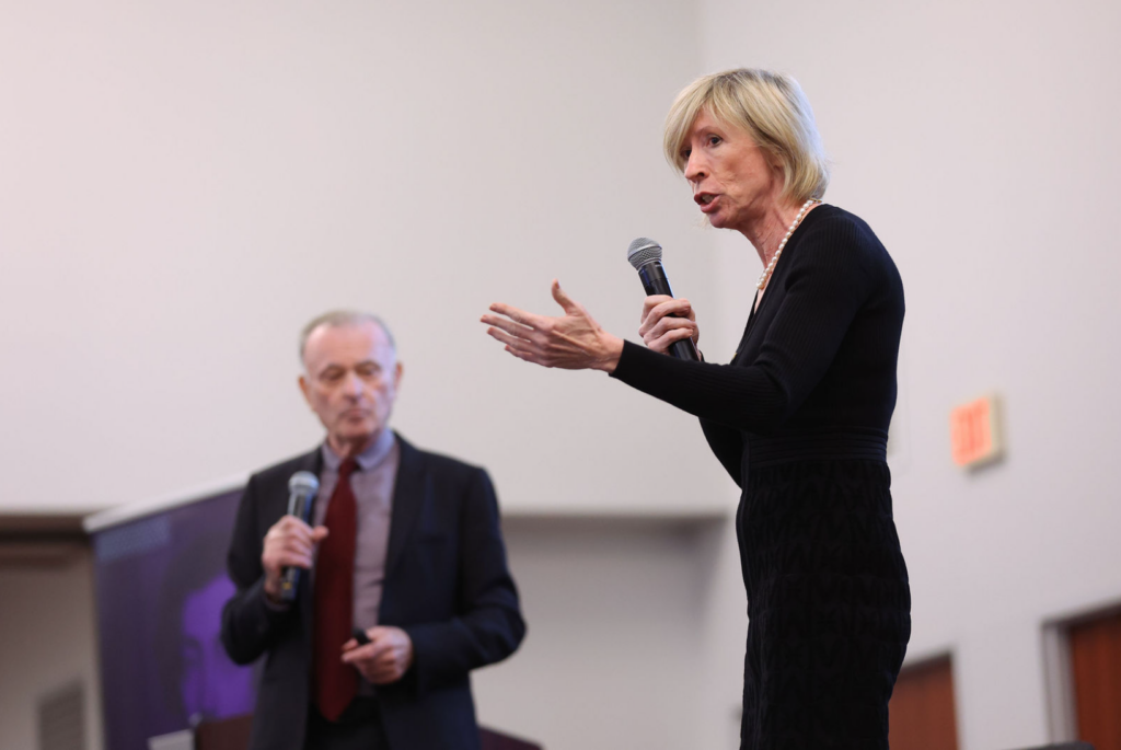 Political scientists Gary Marks and Liesbet Hooghe speak at a Tocqueville Center event at Furman University on "The Rise of the Radical Right and the Future of Europe.