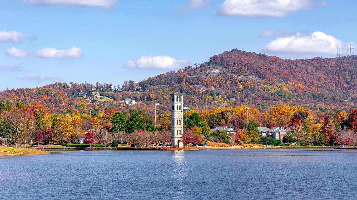 Furman lake in the fall