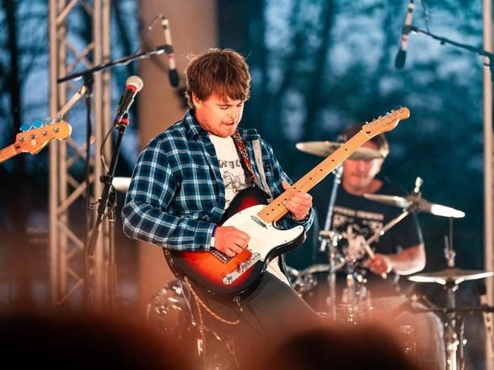 Guitarist playing