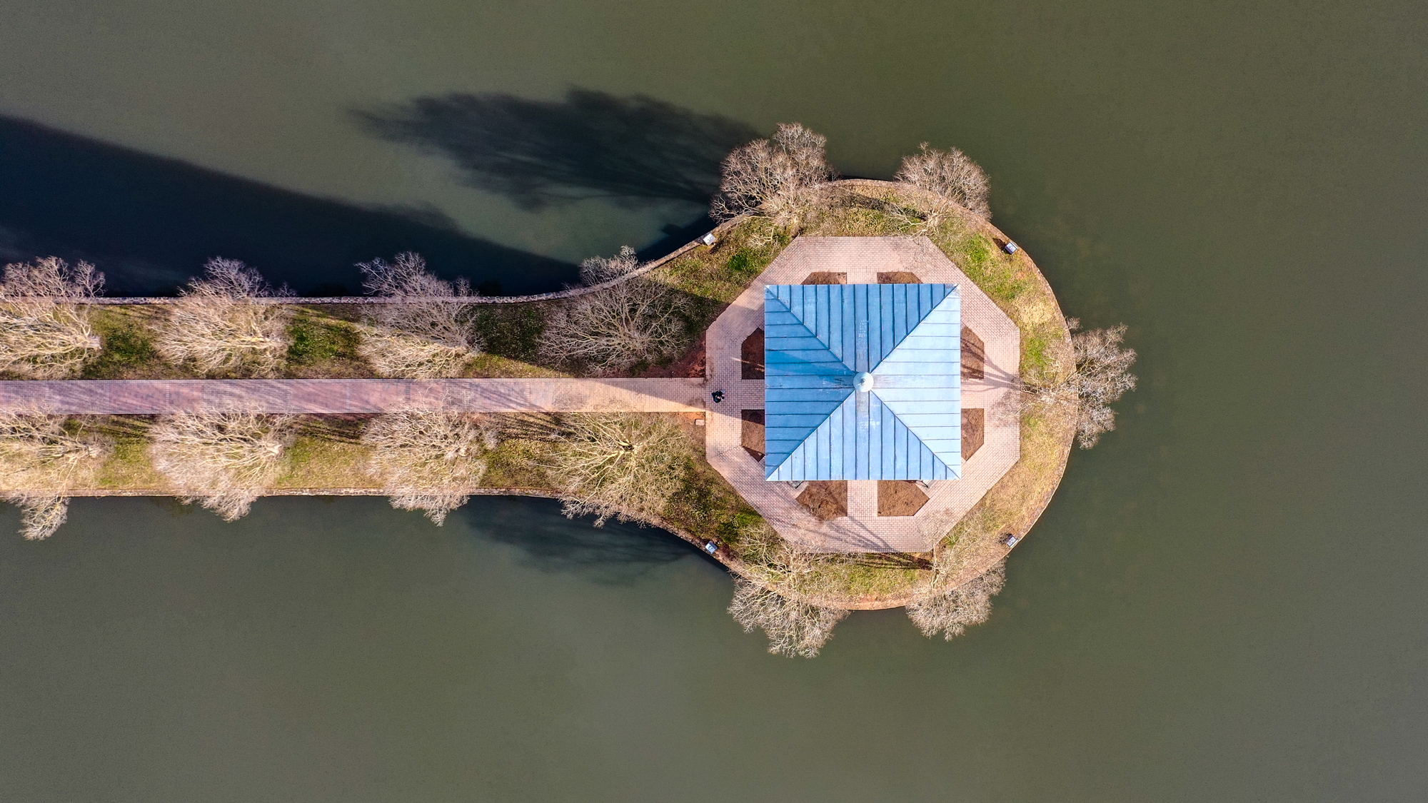Ariel view of the furman bell tower