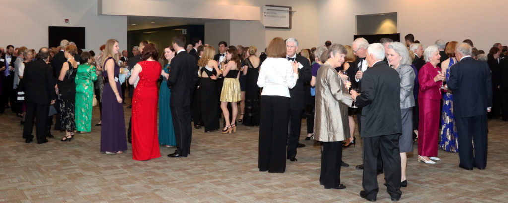People attending the bell tower ball