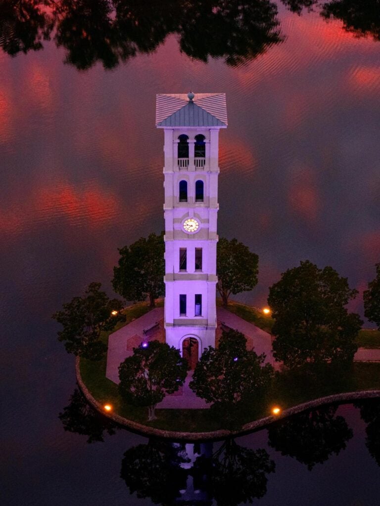 Belltower at dusk