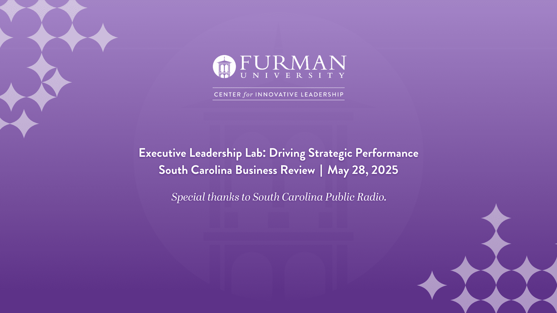 South Carolina Business Review interview with Clemson Turregano