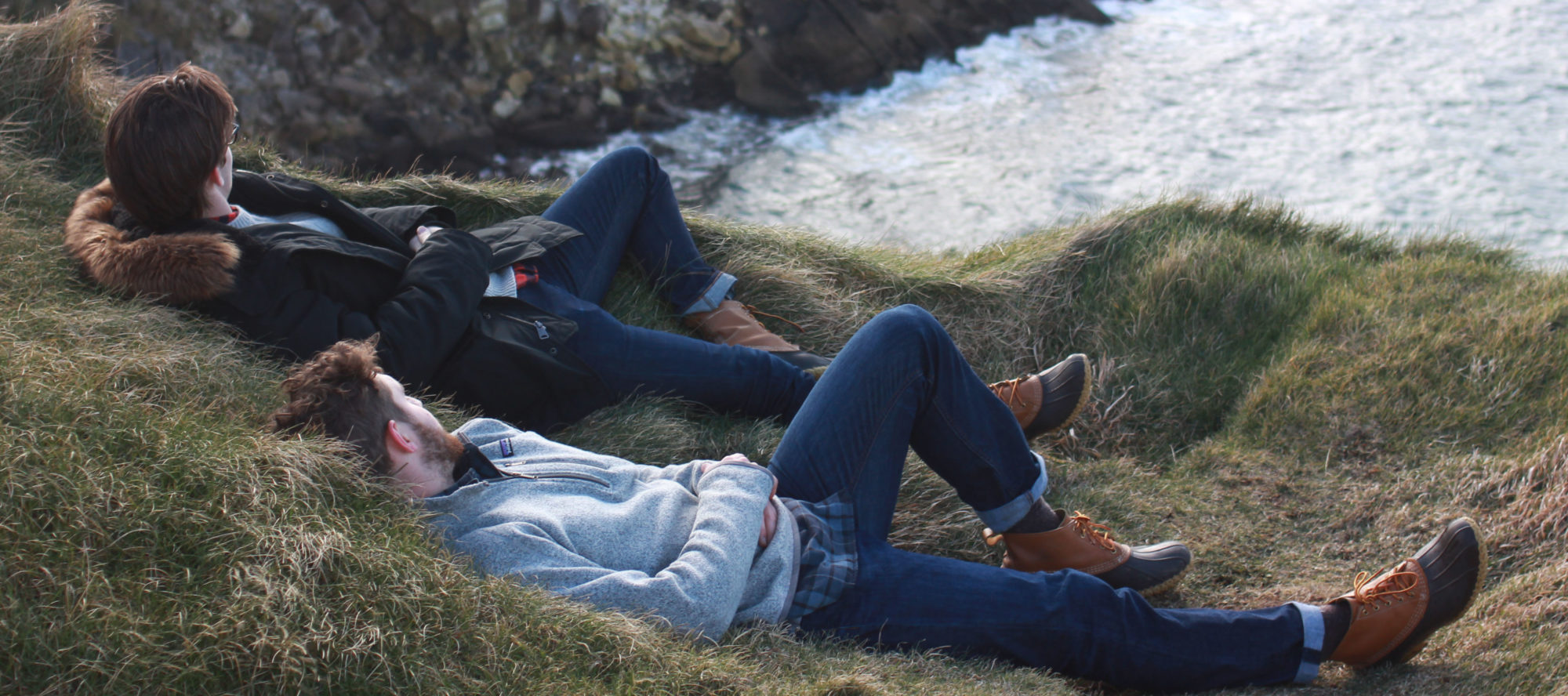 Two male students relaxing in Ireland. FOCUS Trip.