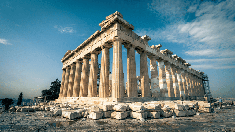 The Parthenon ancient ruin in Athens, Greece.