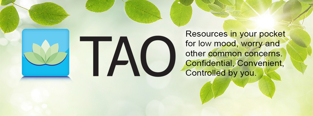 TAO logo, resources in your pocket