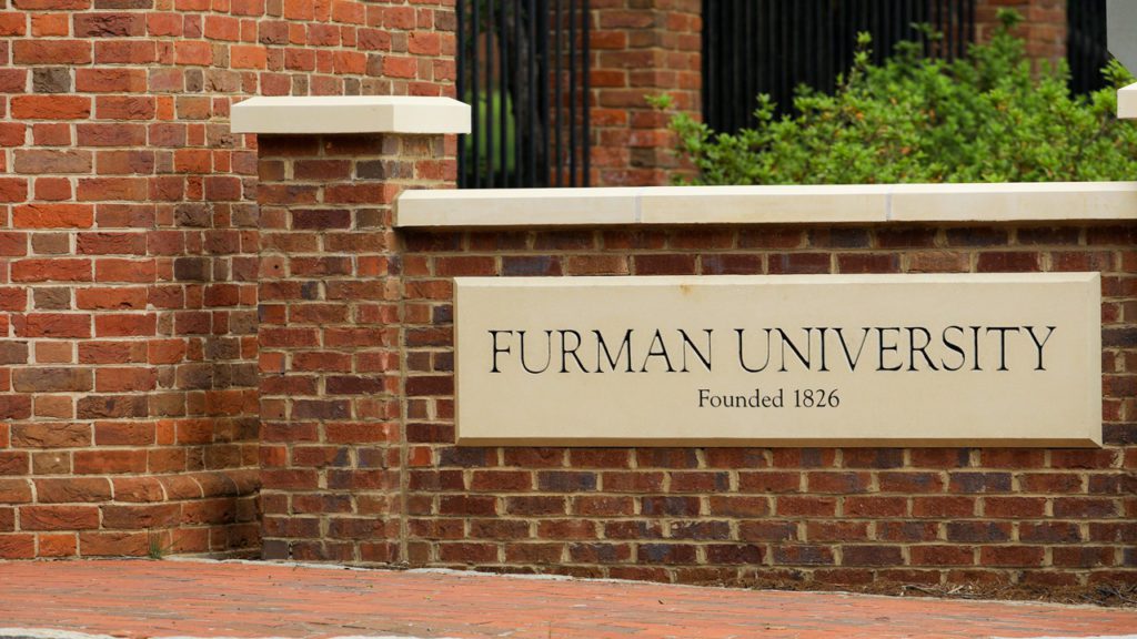 Furman University entrance gate