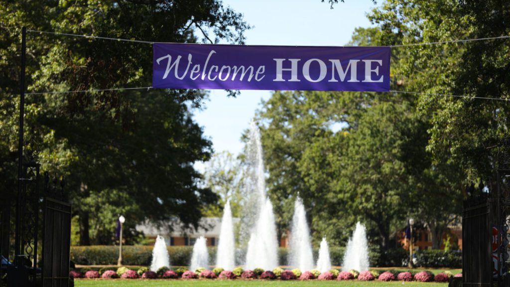 Welcome Home banner for homecoming