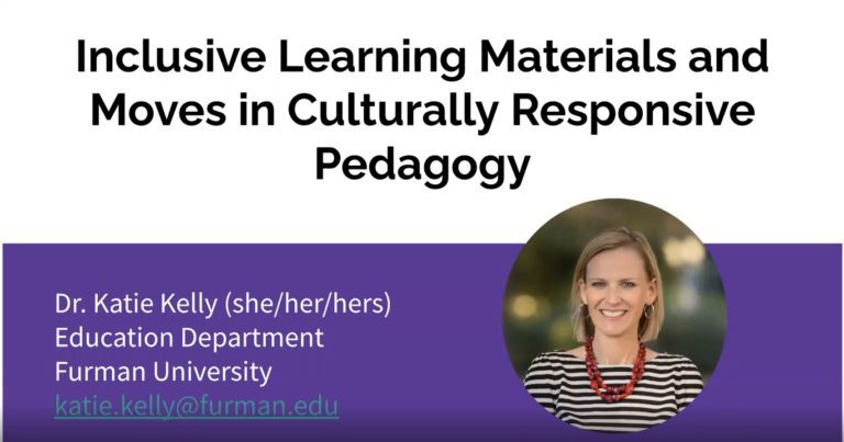 Inclusive Learning Materials and Moves in Culturally Responsive Pedagogy Introduction Slide