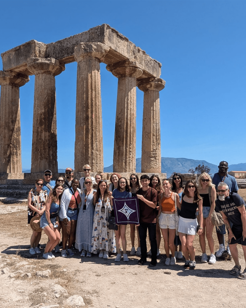 Furman students studying away in Greece