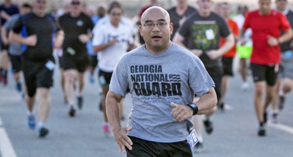 Andy Arifjan running in an event