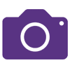 Camera icon, purple