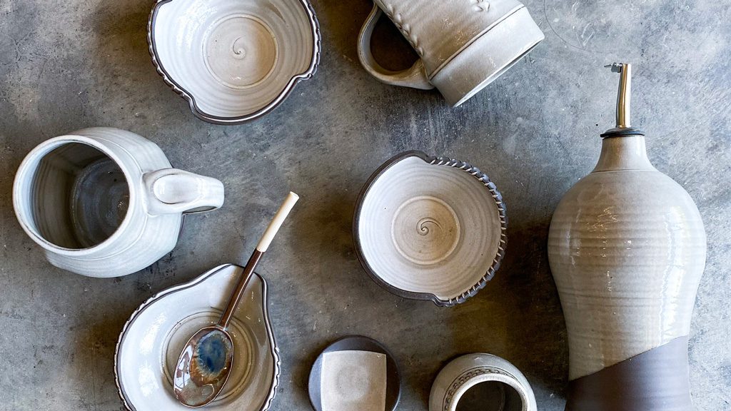 Pieces created at Hollowed Earth Pottery