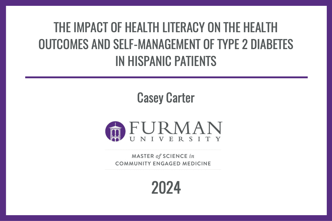 Master of Science in Community Engaged Medicine 2024 Graduates' Theses