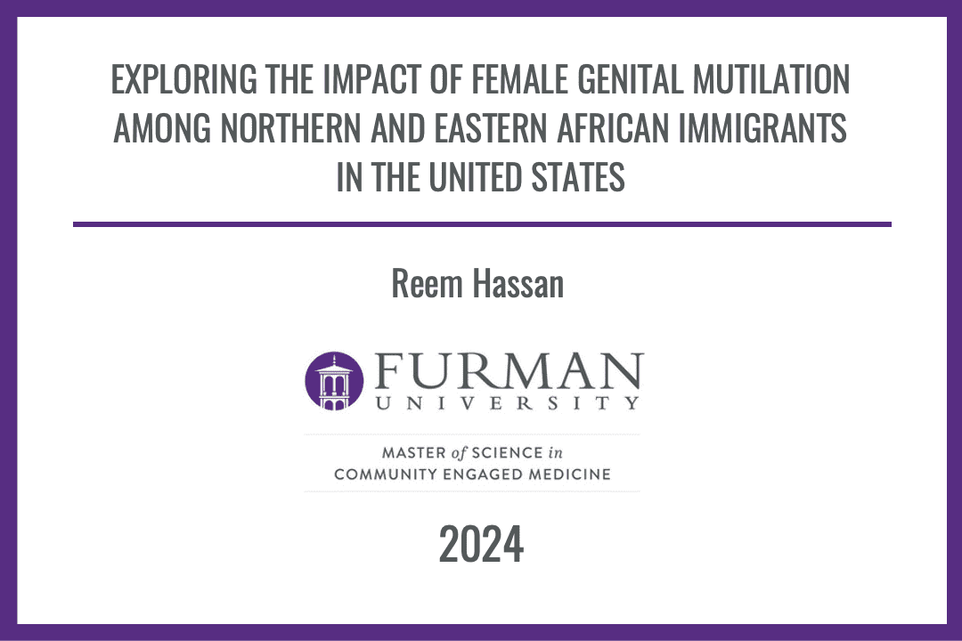Master of Science in Community Engaged Medicine 2024 Graduates' Theses