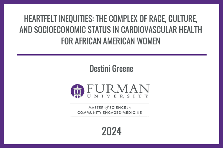 Master of Science in Community Engaged Medicine 2024 Graduates' Theses