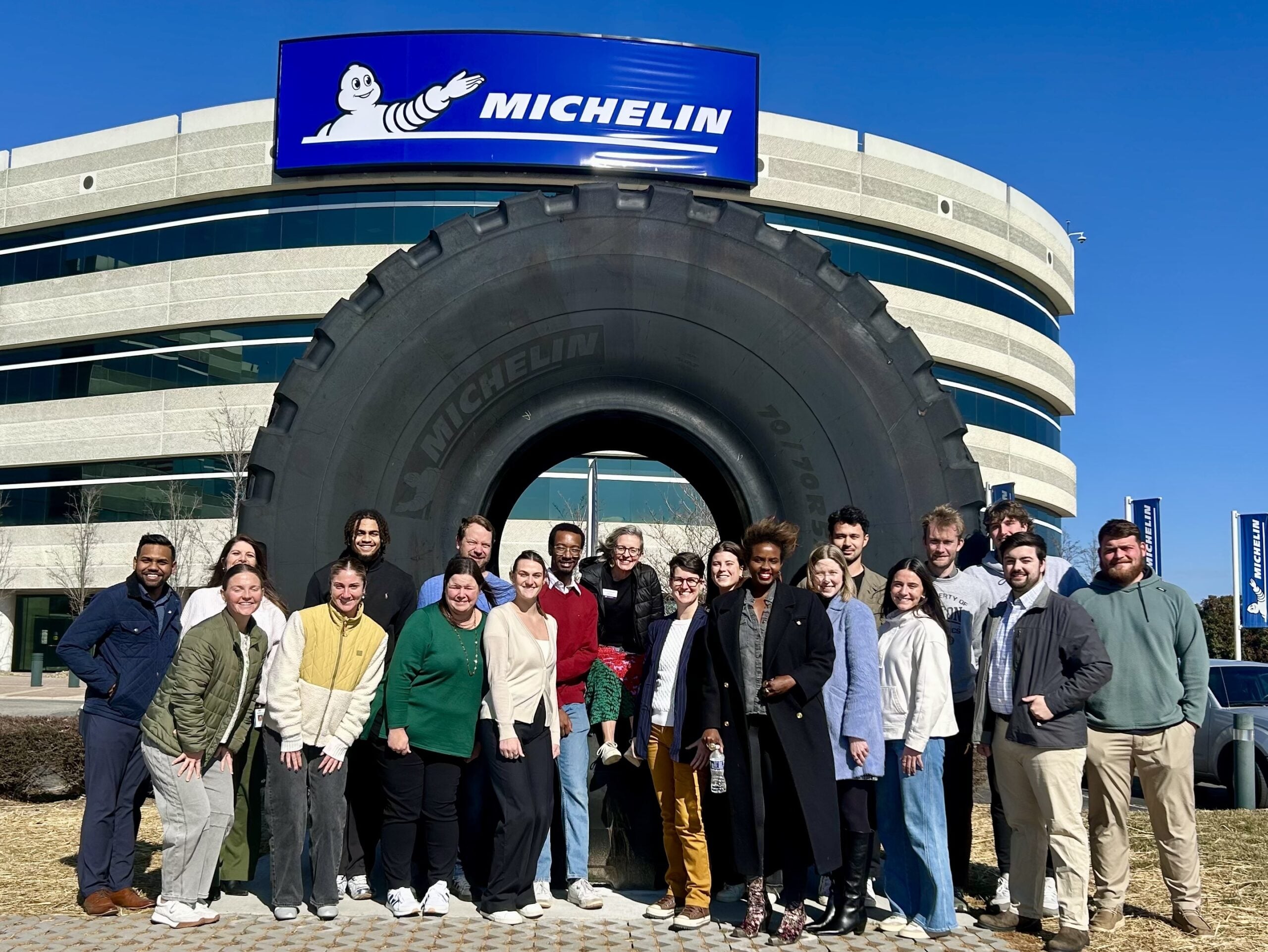 Group photo at Michelin
