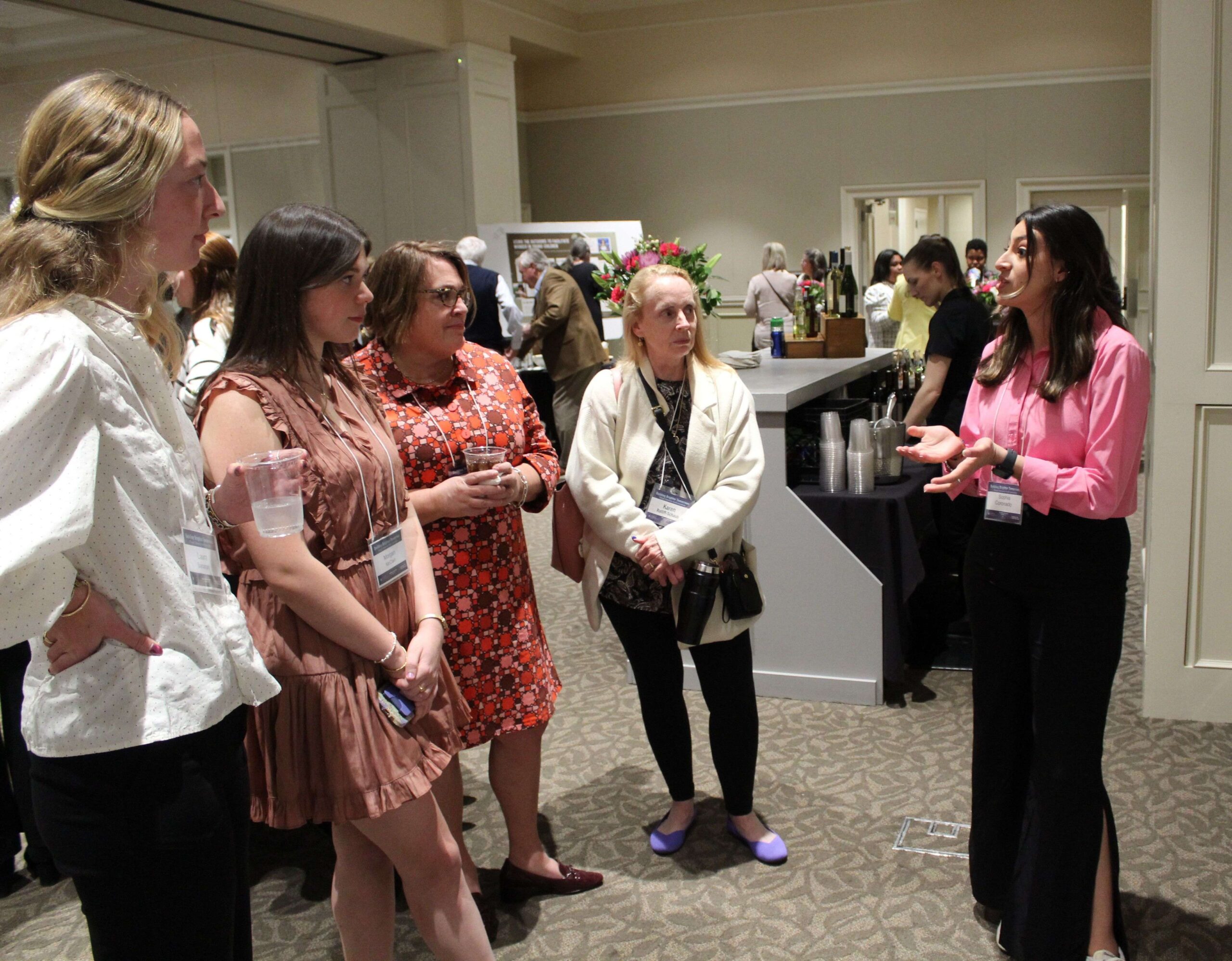 Sophia Coronado '25 shares her work during the 2025 Community Health Forum.