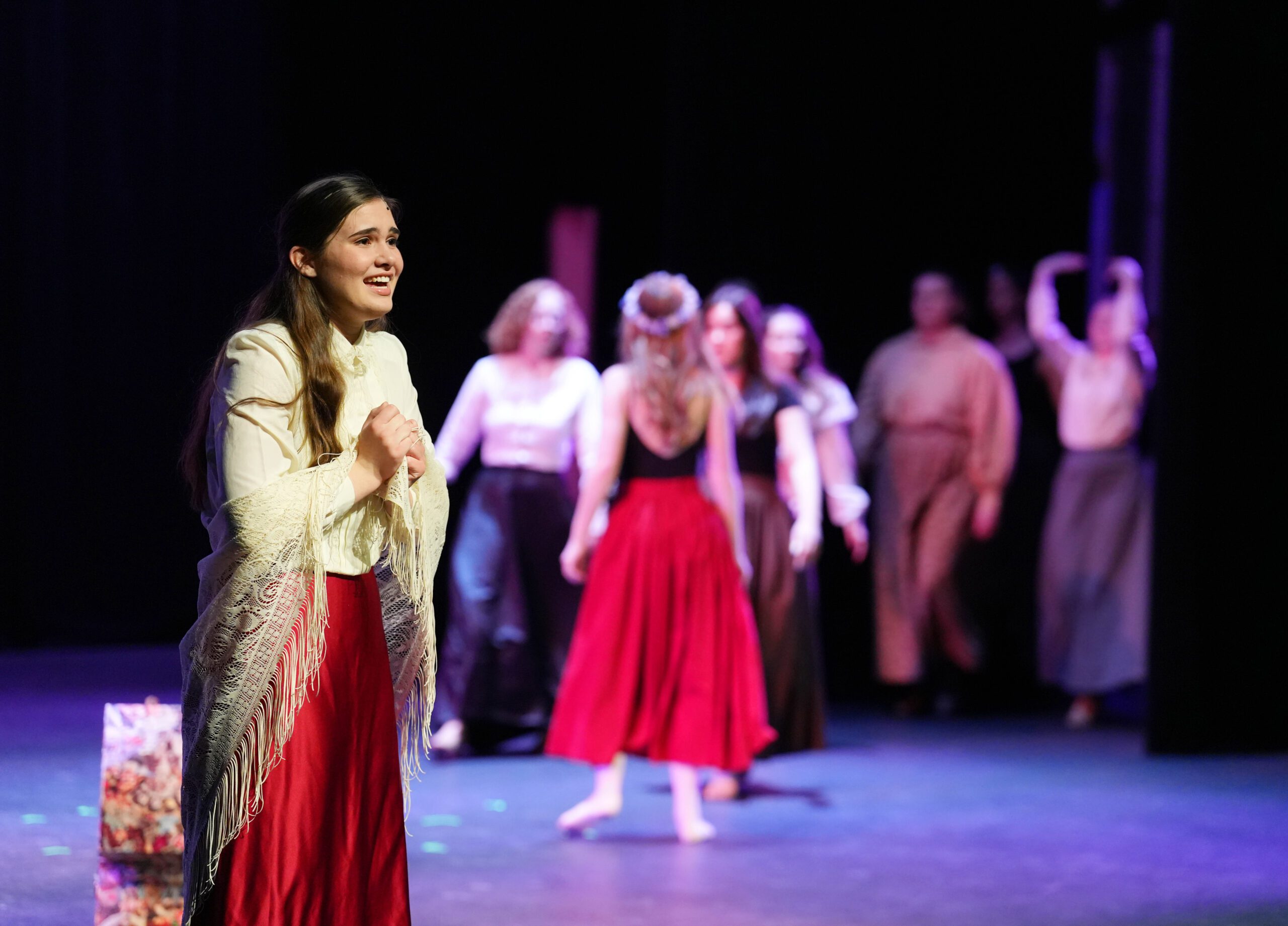 student performing in McAlister Auditorium
