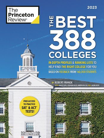 book cover, The Princeton Review's 388 Best Colleges