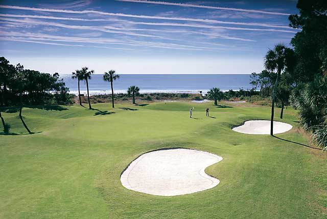 This is how the 15th hole at Atlantic Dunes looked prior to the redesign.