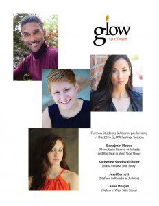 Furman students and alums will be featured in GLOW's summer productions.