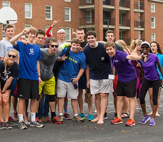 The Furman freshmen competed in the Orientation Olympics earlier in the school year. 