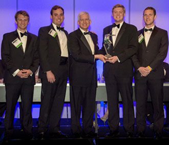 The fraternity members received their award at the NIC annual meeting in Atlanta.