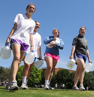 The Water Walk raises money for a student project in Guatemala.