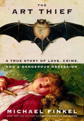 book cover art showing a bat and a boy sleeping