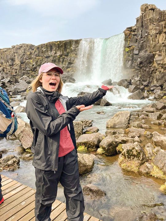 Marie Cecil ’24 at Thingvellir National Park