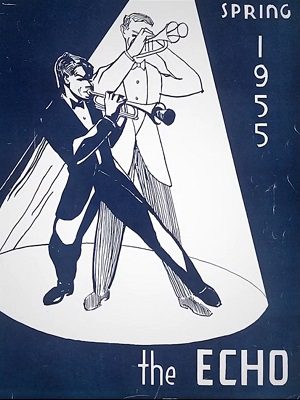 literary magazine cover from 1955, The Echo