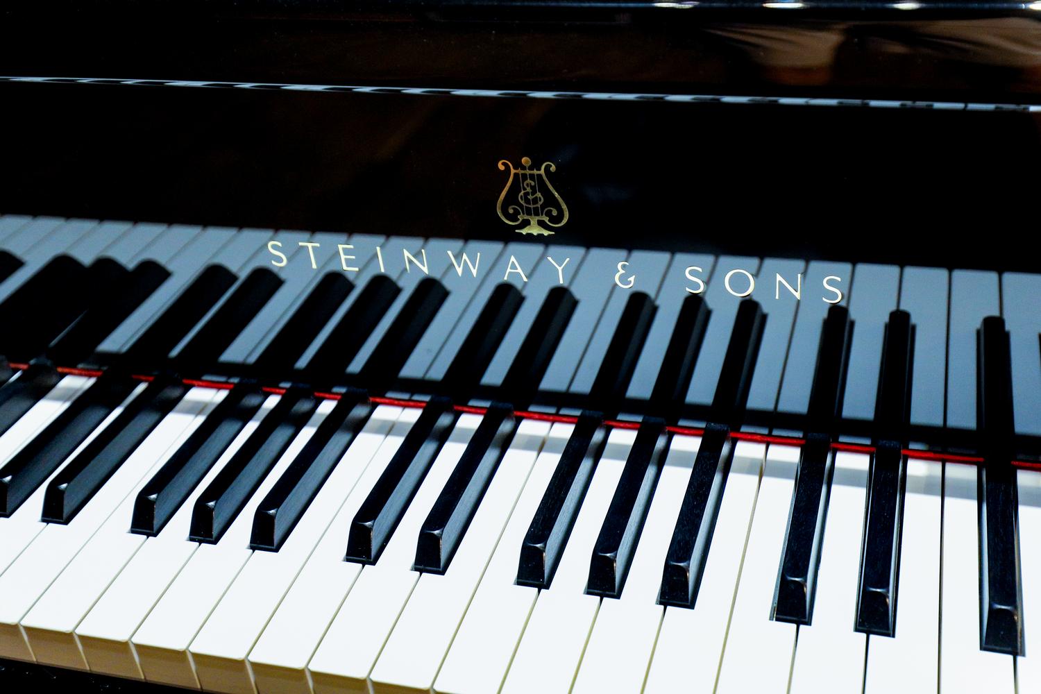 tight shot of piano keyboard