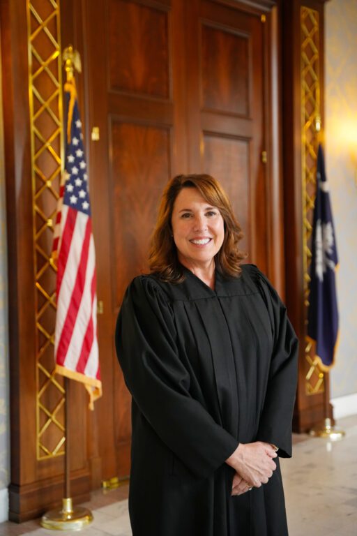 South Carolina Supreme Court Justice Letitia Verdin ’92 at the courthouse in Columbia, SC.