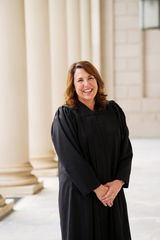 South Carolina Supreme Court Justice Letitia Verdin ’92 at the courthouse in Columbia, SC
