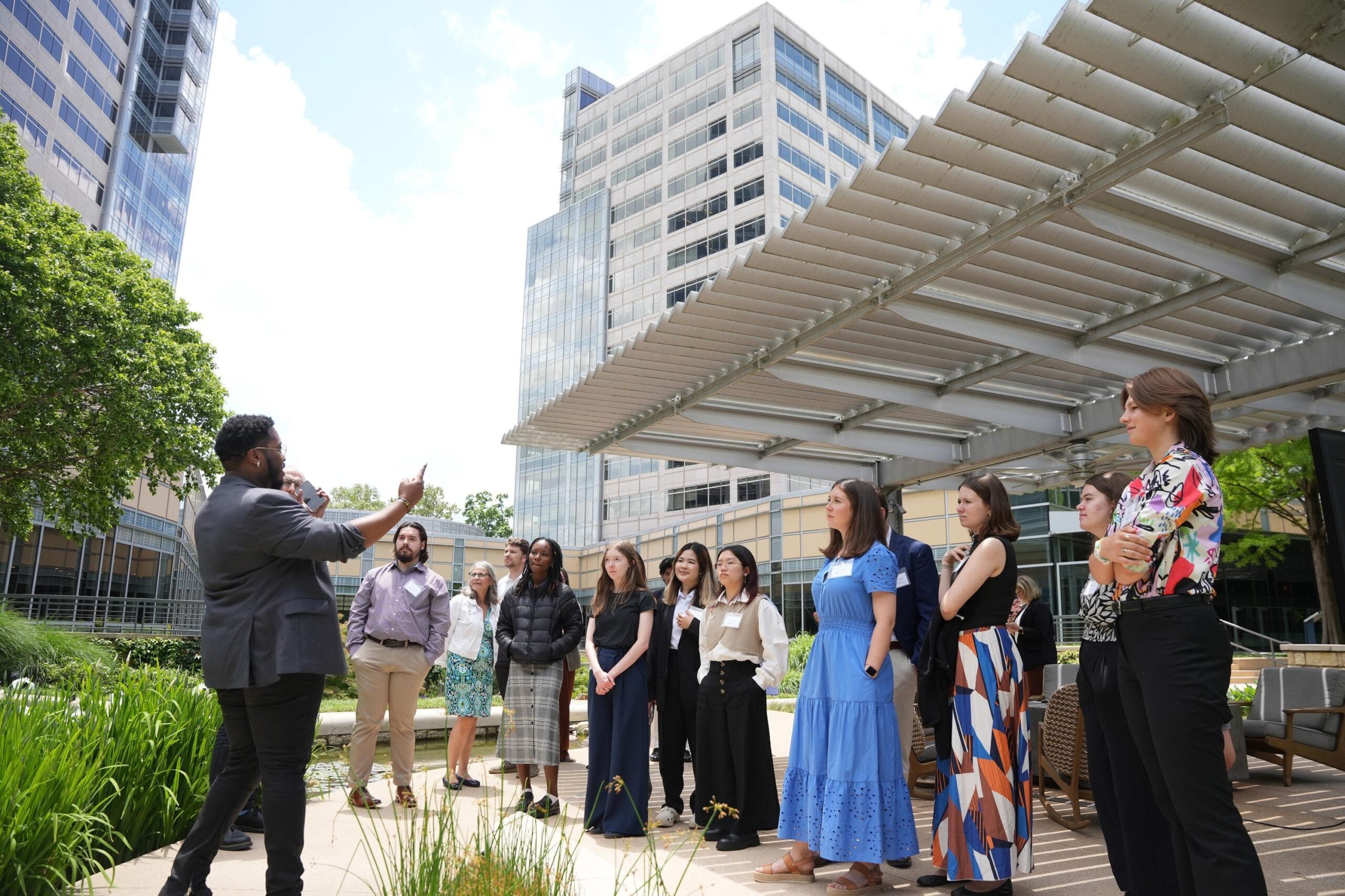 Furman students are given a tour of Cox Enterprises during a Career Trek to Atlanta on May 12.